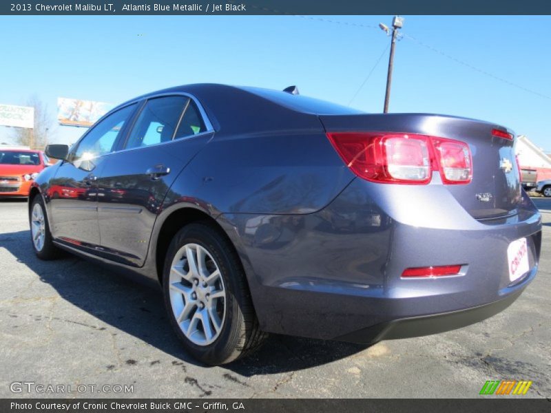 Atlantis Blue Metallic / Jet Black 2013 Chevrolet Malibu LT