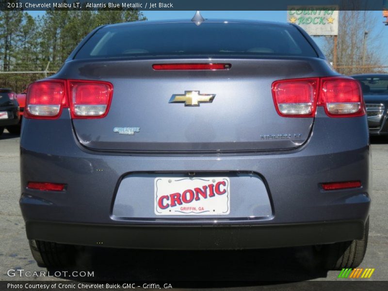 Atlantis Blue Metallic / Jet Black 2013 Chevrolet Malibu LT