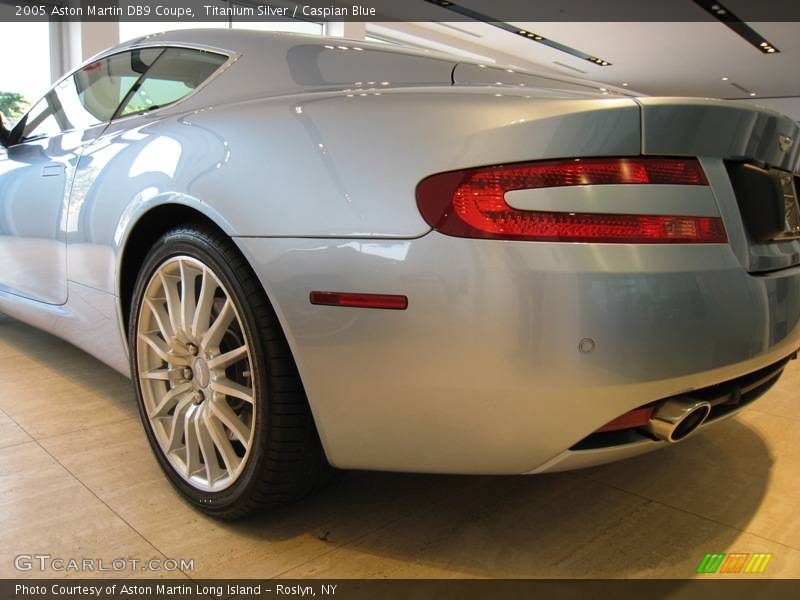 Titanium Silver / Caspian Blue 2005 Aston Martin DB9 Coupe