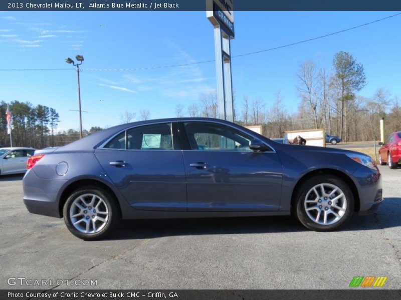 Atlantis Blue Metallic / Jet Black 2013 Chevrolet Malibu LT