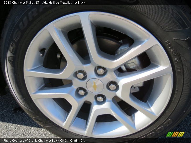 Atlantis Blue Metallic / Jet Black 2013 Chevrolet Malibu LT