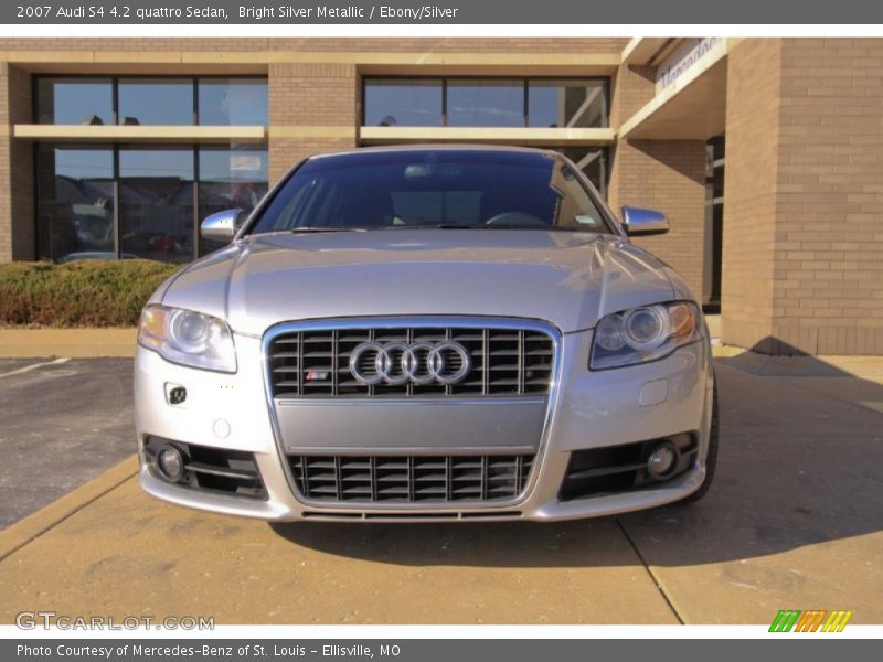 Bright Silver Metallic / Ebony/Silver 2007 Audi S4 4.2 quattro Sedan