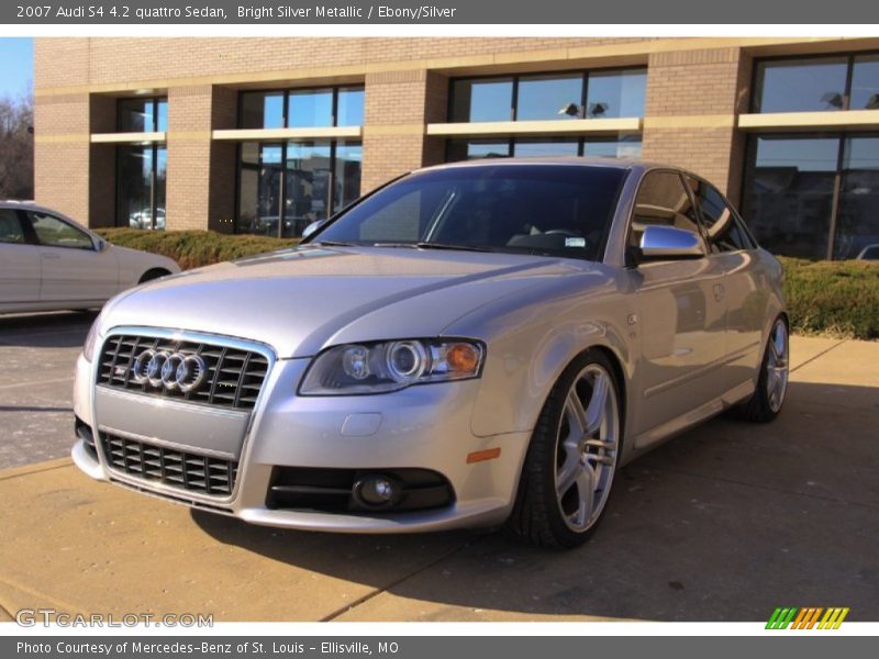 Bright Silver Metallic / Ebony/Silver 2007 Audi S4 4.2 quattro Sedan
