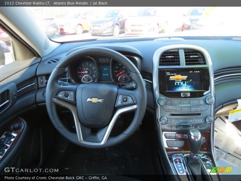 Atlantis Blue Metallic / Jet Black 2013 Chevrolet Malibu LT