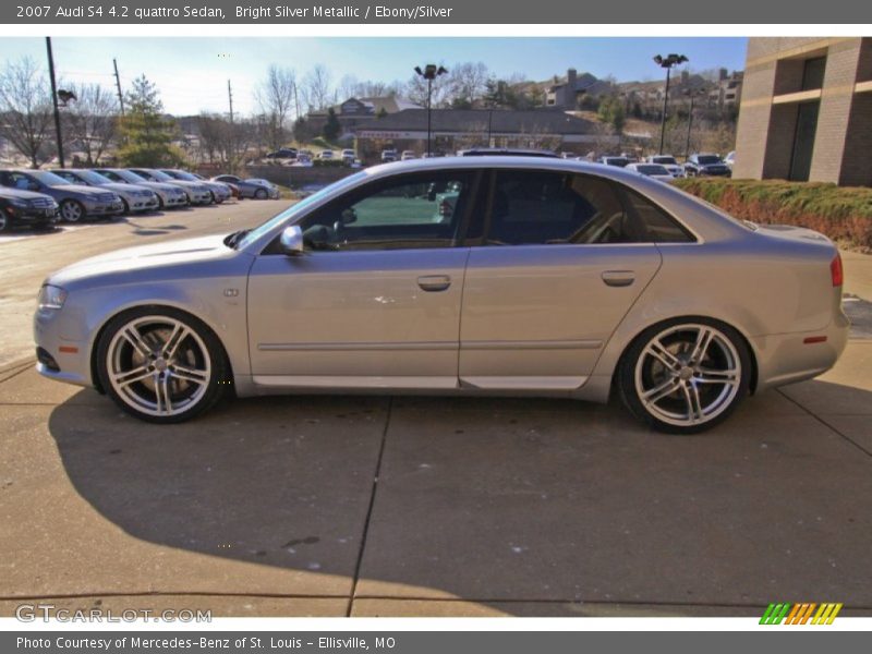 Bright Silver Metallic / Ebony/Silver 2007 Audi S4 4.2 quattro Sedan