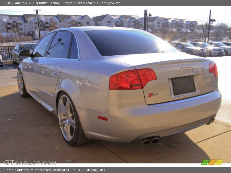 Bright Silver Metallic / Ebony/Silver 2007 Audi S4 4.2 quattro Sedan
