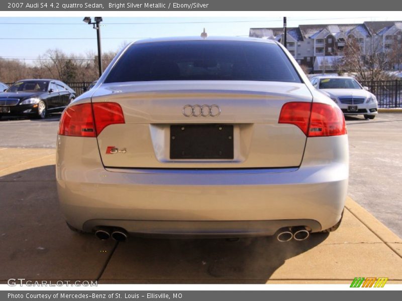 Bright Silver Metallic / Ebony/Silver 2007 Audi S4 4.2 quattro Sedan