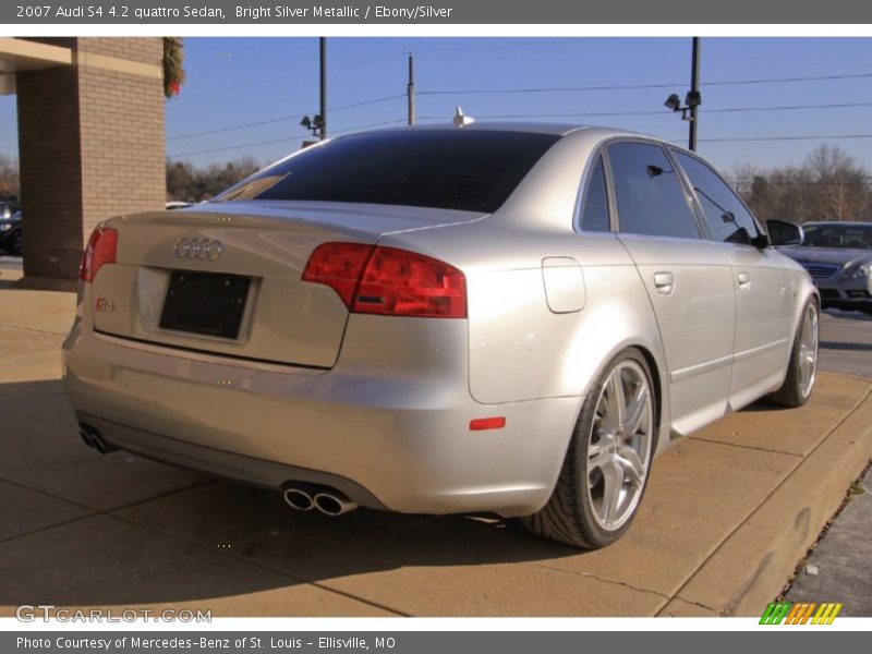 Bright Silver Metallic / Ebony/Silver 2007 Audi S4 4.2 quattro Sedan