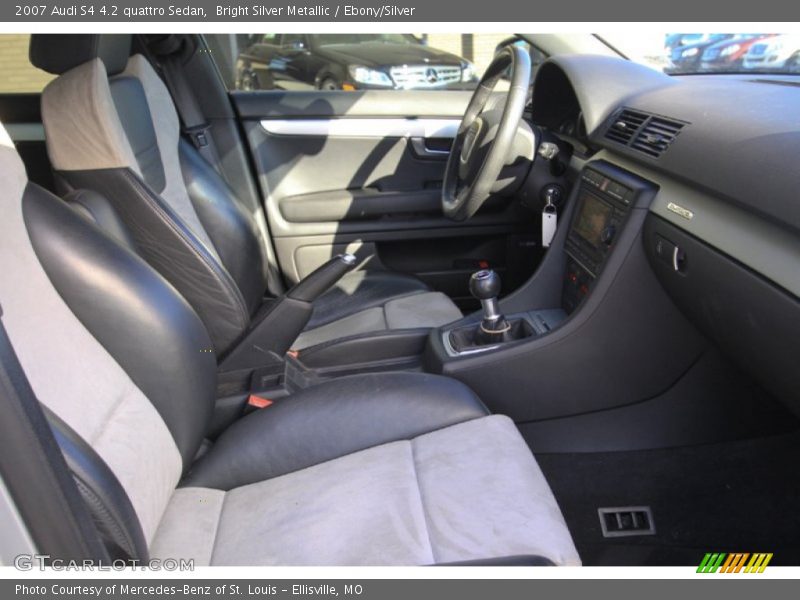 Bright Silver Metallic / Ebony/Silver 2007 Audi S4 4.2 quattro Sedan