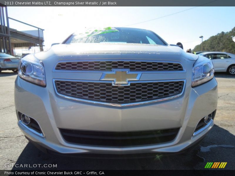 Champagne Silver Metallic / Jet Black 2013 Chevrolet Malibu LTZ