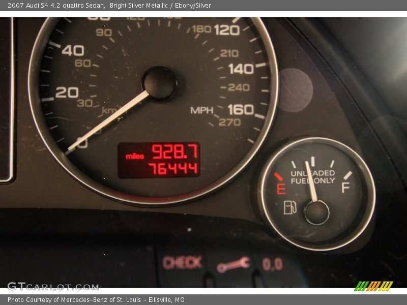 Bright Silver Metallic / Ebony/Silver 2007 Audi S4 4.2 quattro Sedan