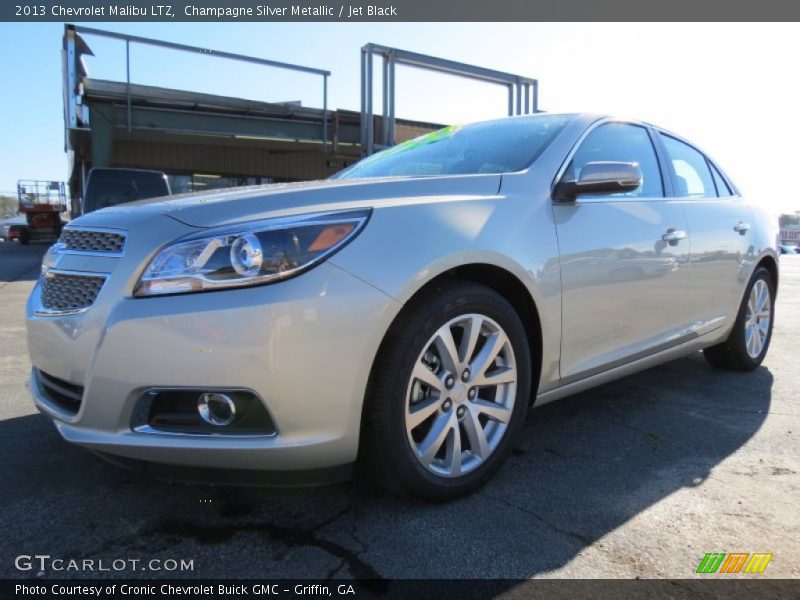 Champagne Silver Metallic / Jet Black 2013 Chevrolet Malibu LTZ