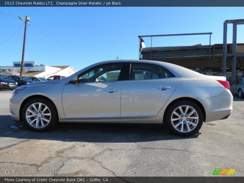 Champagne Silver Metallic / Jet Black 2013 Chevrolet Malibu LTZ
