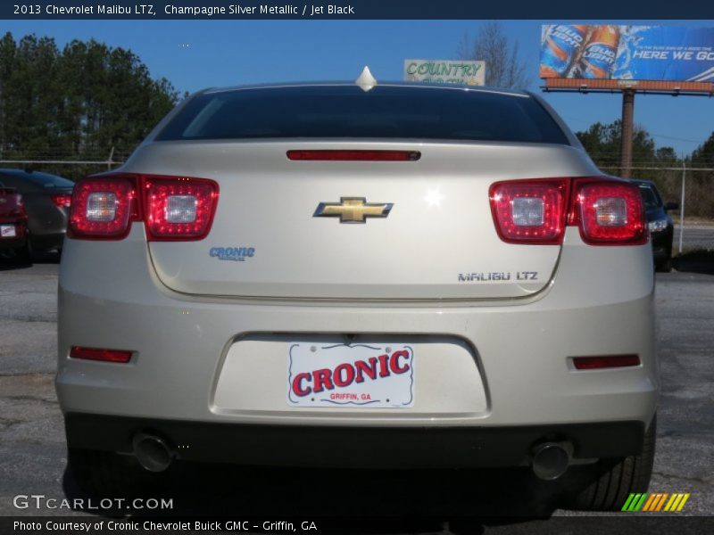 Champagne Silver Metallic / Jet Black 2013 Chevrolet Malibu LTZ