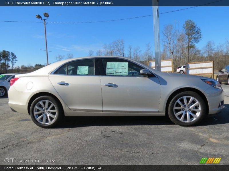 Champagne Silver Metallic / Jet Black 2013 Chevrolet Malibu LTZ