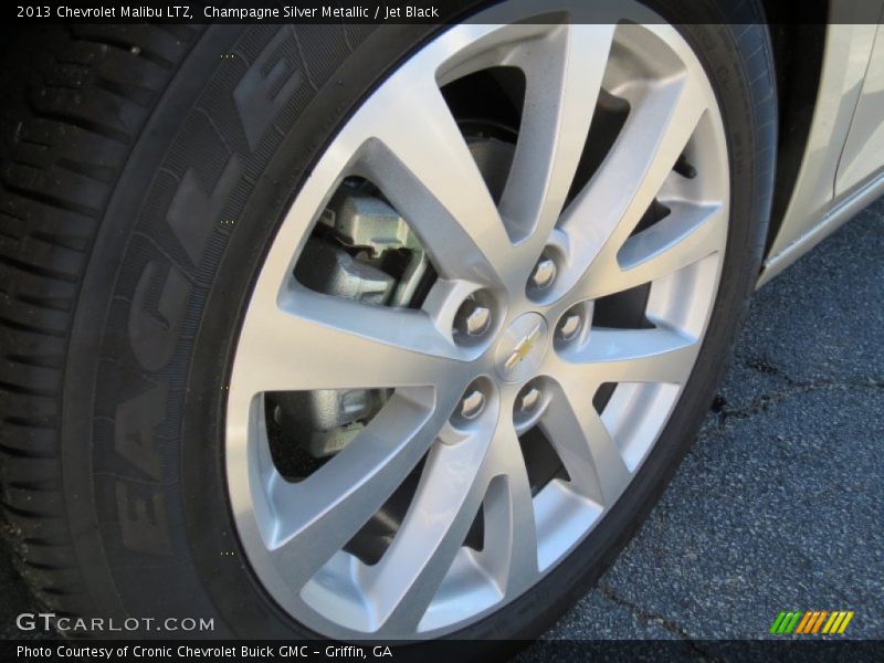 Champagne Silver Metallic / Jet Black 2013 Chevrolet Malibu LTZ