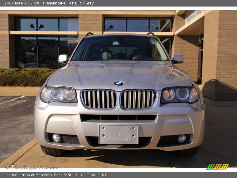 Titanium Silver Metallic / Grey 2007 BMW X3 3.0si