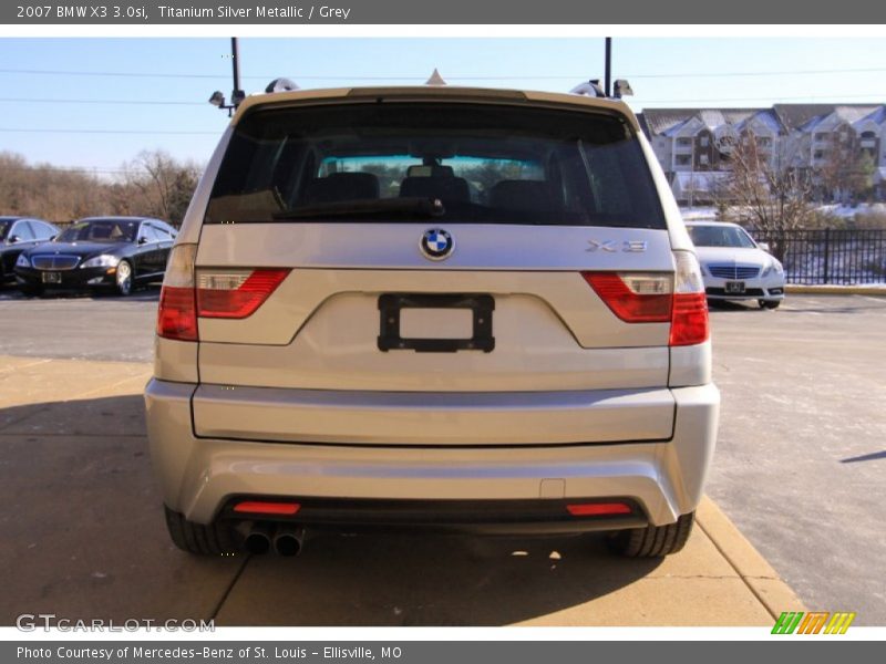 Titanium Silver Metallic / Grey 2007 BMW X3 3.0si