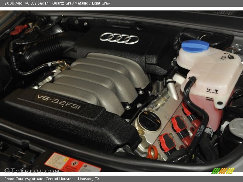 Quartz Grey Metallic / Light Grey 2008 Audi A6 3.2 Sedan