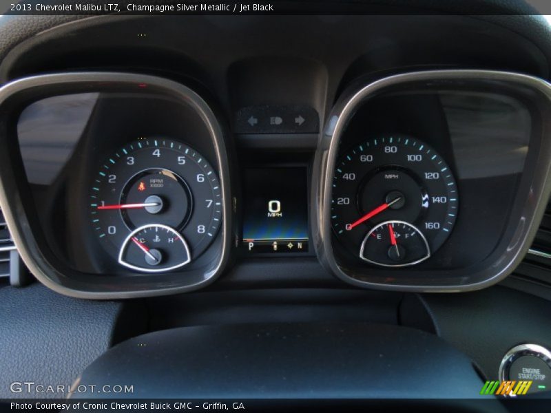 Champagne Silver Metallic / Jet Black 2013 Chevrolet Malibu LTZ