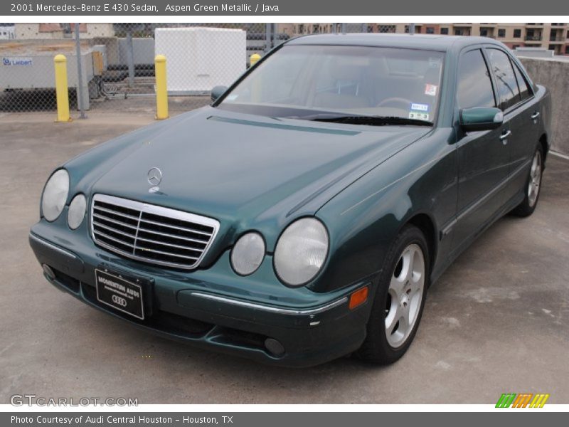 Aspen Green Metallic / Java 2001 Mercedes-Benz E 430 Sedan