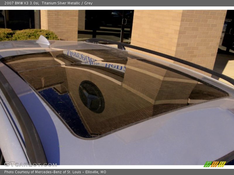 Titanium Silver Metallic / Grey 2007 BMW X3 3.0si