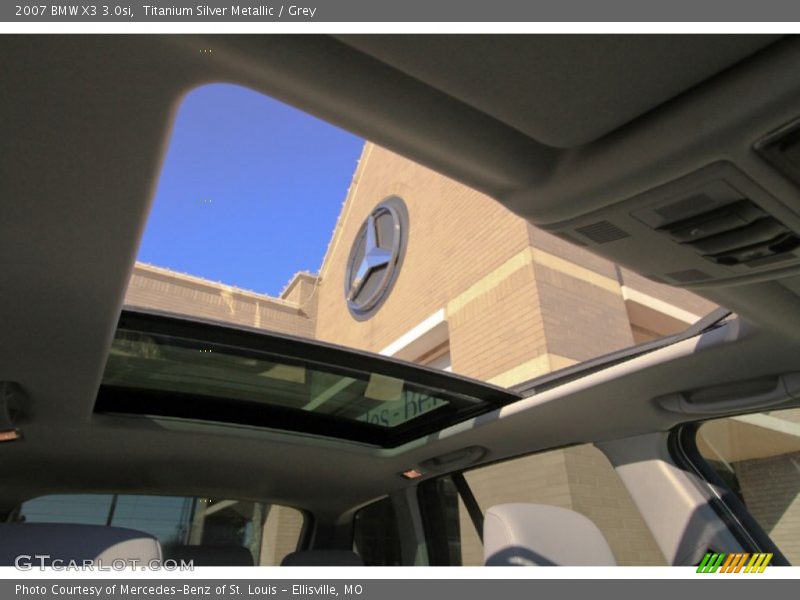 Titanium Silver Metallic / Grey 2007 BMW X3 3.0si