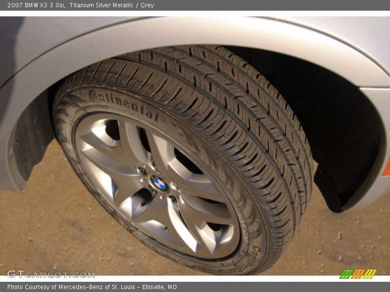 Titanium Silver Metallic / Grey 2007 BMW X3 3.0si