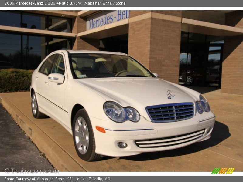 Alabaster White / Stone 2006 Mercedes-Benz C 280 4Matic Luxury