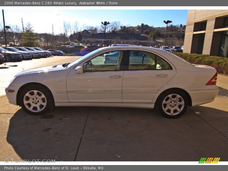Alabaster White / Stone 2006 Mercedes-Benz C 280 4Matic Luxury