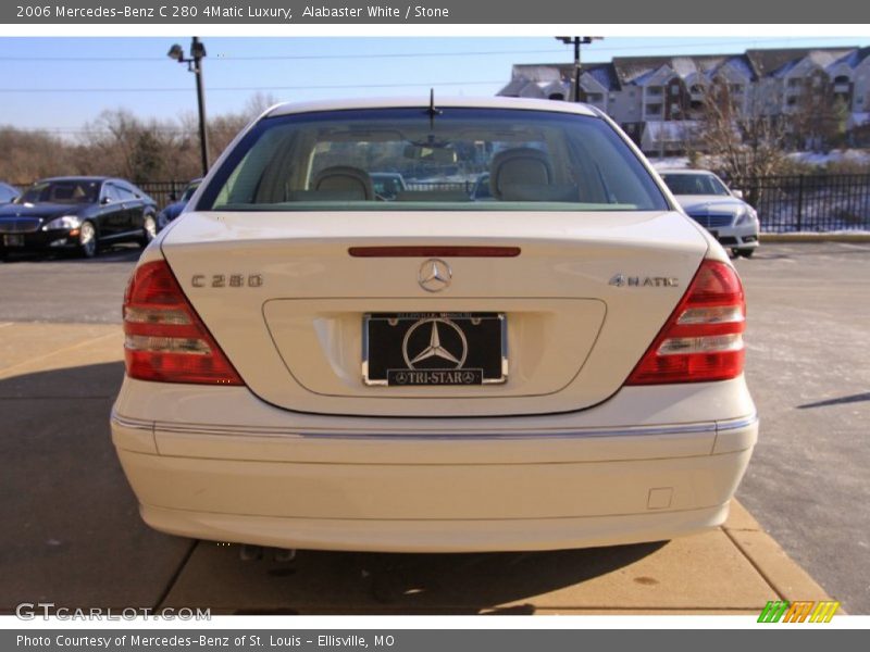 Alabaster White / Stone 2006 Mercedes-Benz C 280 4Matic Luxury