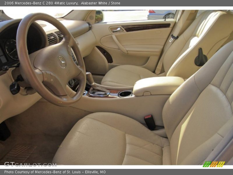 Alabaster White / Stone 2006 Mercedes-Benz C 280 4Matic Luxury