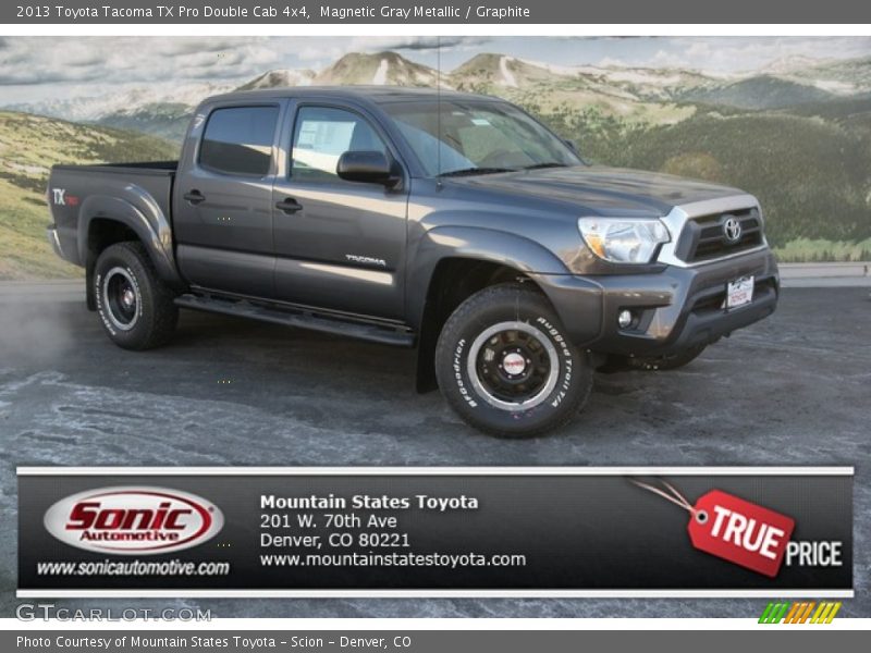 Magnetic Gray Metallic / Graphite 2013 Toyota Tacoma TX Pro Double Cab 4x4