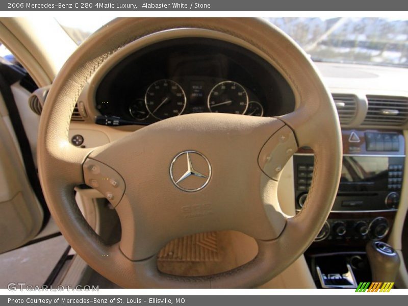 Alabaster White / Stone 2006 Mercedes-Benz C 280 4Matic Luxury