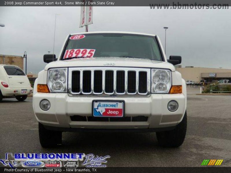 Stone White / Dark Slate Gray 2008 Jeep Commander Sport 4x4
