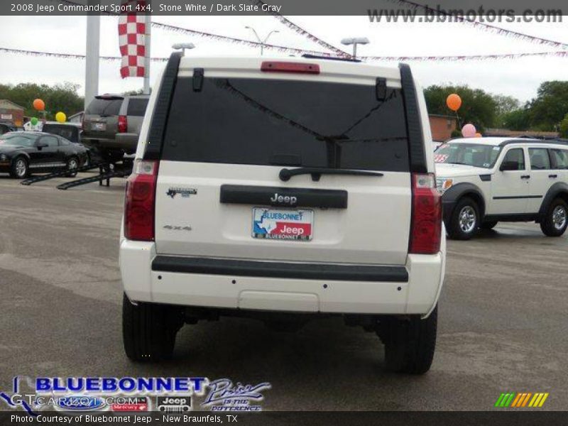 Stone White / Dark Slate Gray 2008 Jeep Commander Sport 4x4