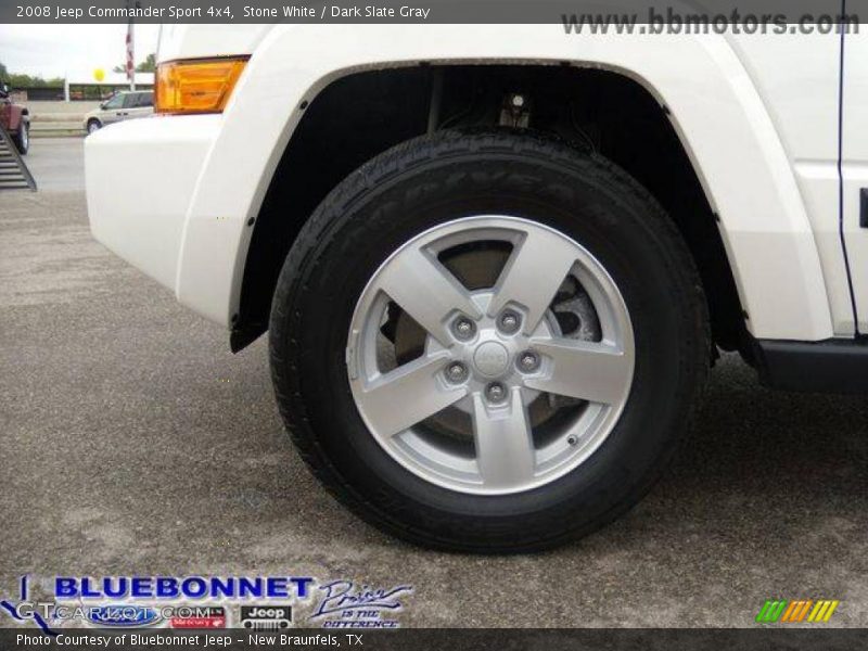 Stone White / Dark Slate Gray 2008 Jeep Commander Sport 4x4