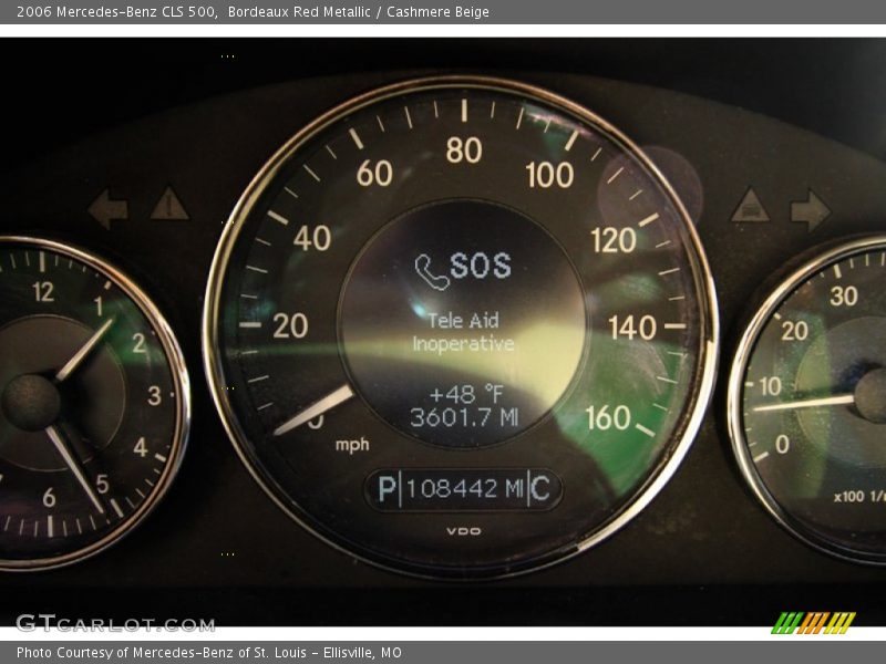 Bordeaux Red Metallic / Cashmere Beige 2006 Mercedes-Benz CLS 500