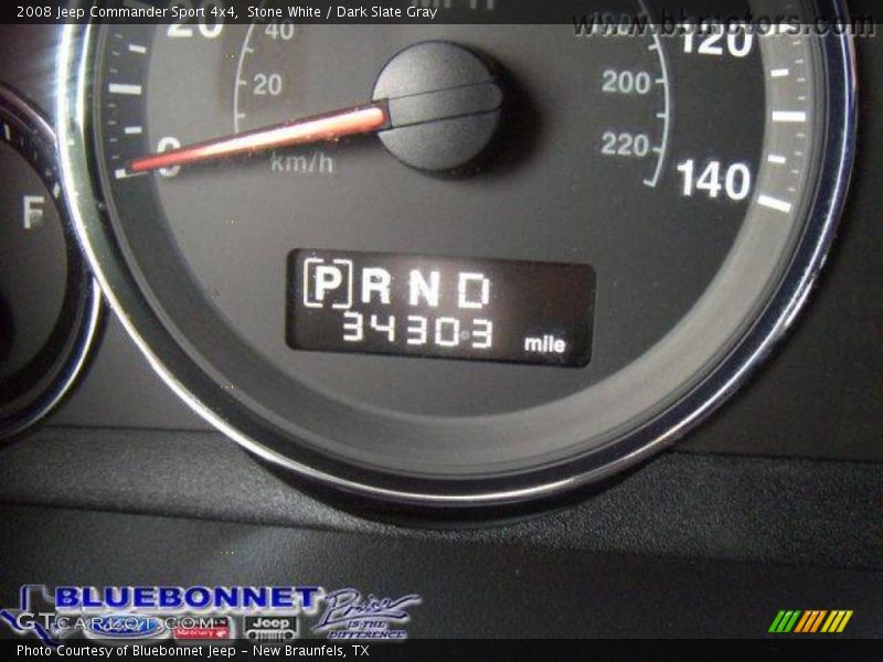 Stone White / Dark Slate Gray 2008 Jeep Commander Sport 4x4