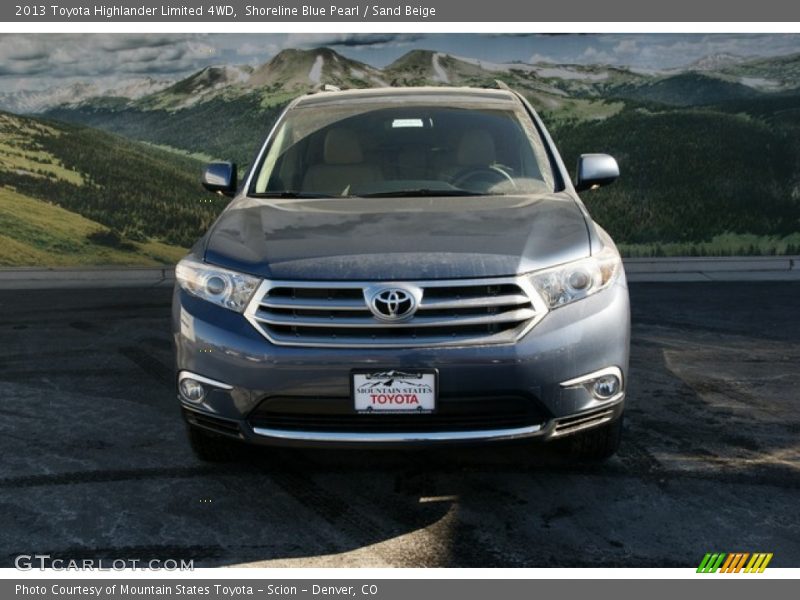 Shoreline Blue Pearl / Sand Beige 2013 Toyota Highlander Limited 4WD