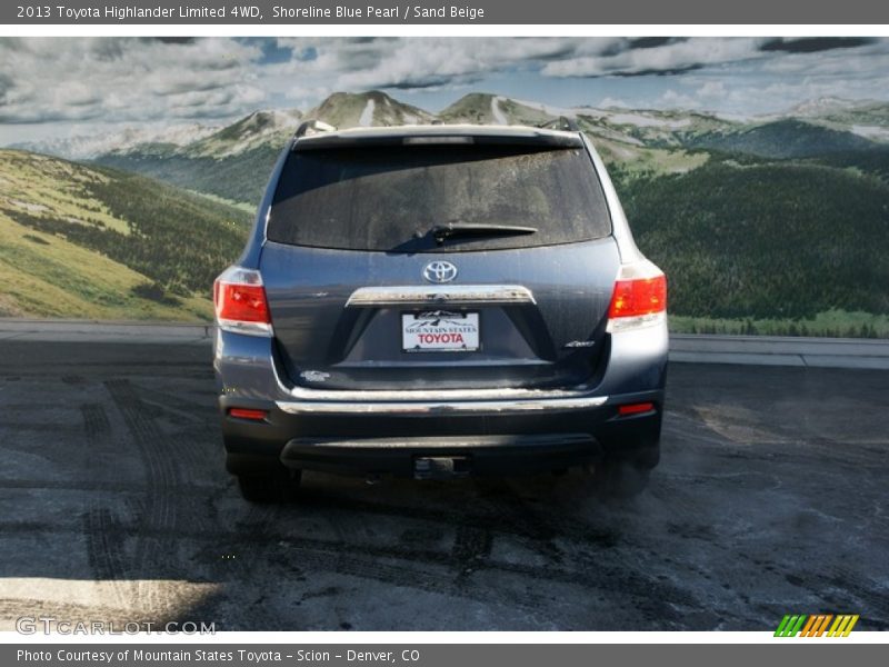 Shoreline Blue Pearl / Sand Beige 2013 Toyota Highlander Limited 4WD
