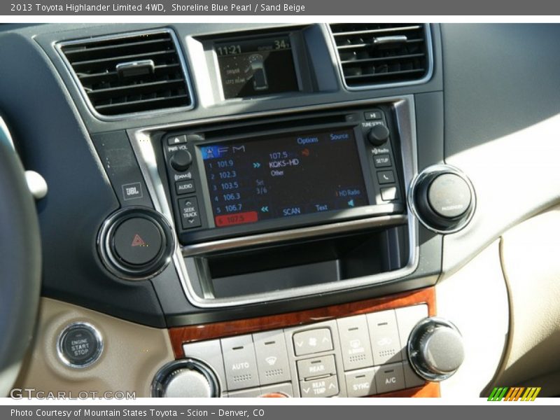 Shoreline Blue Pearl / Sand Beige 2013 Toyota Highlander Limited 4WD