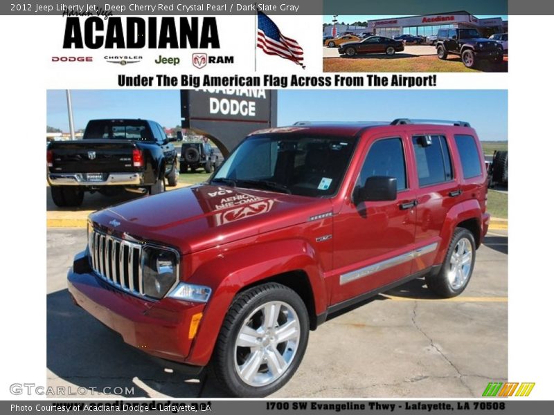Deep Cherry Red Crystal Pearl / Dark Slate Gray 2012 Jeep Liberty Jet