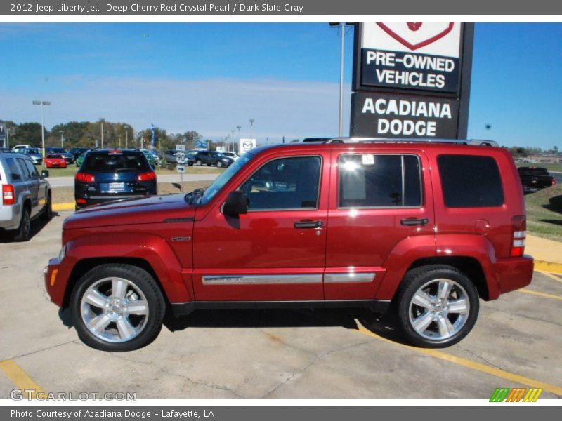 Deep Cherry Red Crystal Pearl / Dark Slate Gray 2012 Jeep Liberty Jet