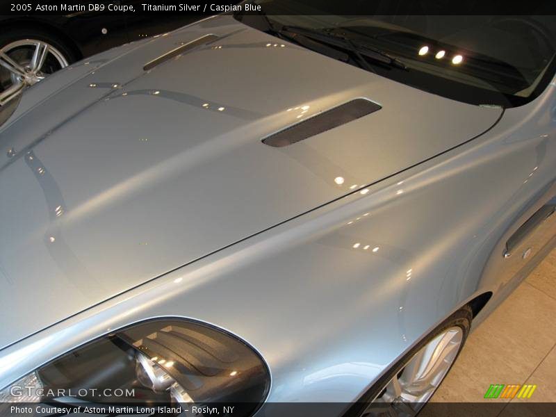 Titanium Silver / Caspian Blue 2005 Aston Martin DB9 Coupe