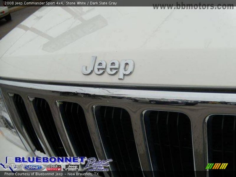 Stone White / Dark Slate Gray 2008 Jeep Commander Sport 4x4