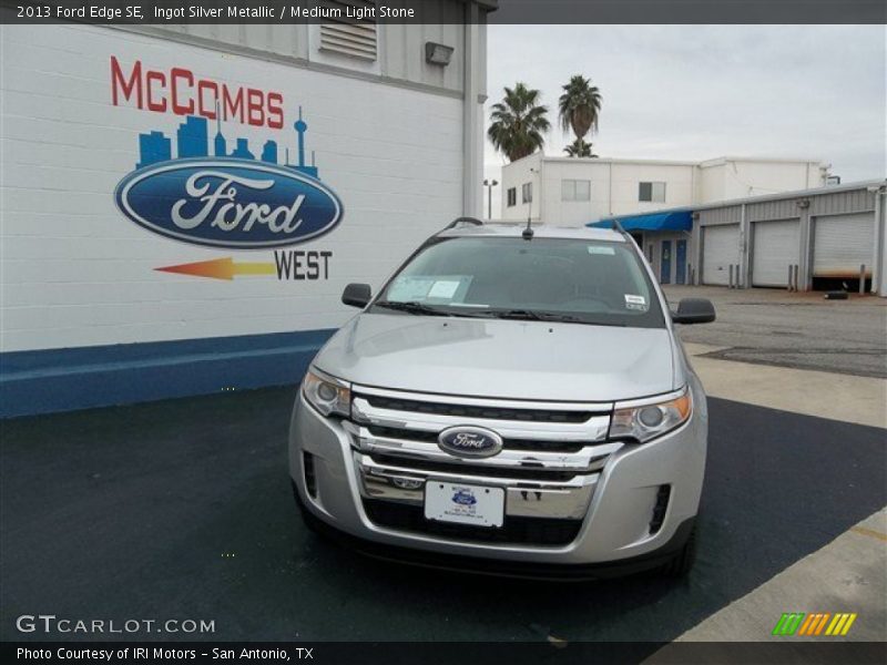 Ingot Silver Metallic / Medium Light Stone 2013 Ford Edge SE