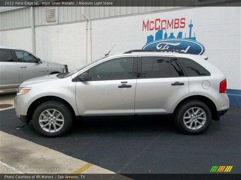 Ingot Silver Metallic / Medium Light Stone 2013 Ford Edge SE