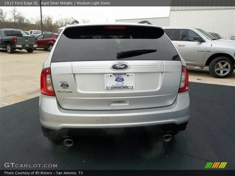 Ingot Silver Metallic / Medium Light Stone 2013 Ford Edge SE