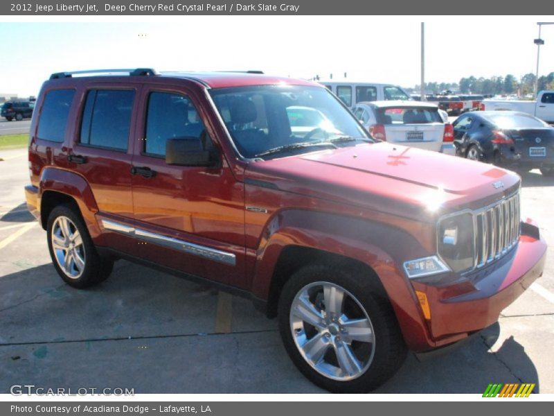Deep Cherry Red Crystal Pearl / Dark Slate Gray 2012 Jeep Liberty Jet